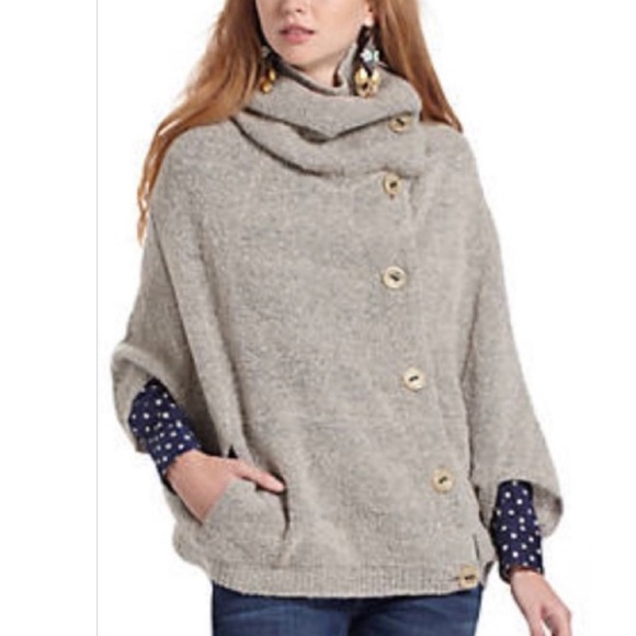 Anthropologie Angel of the North velveteen poncho - Picture 2 of 8